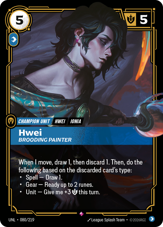 Hwei, Brooding Painter - 080/219 - Rare