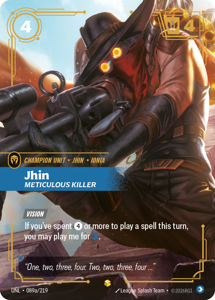 Jhin, Meticulous Killer - 089a/219 - Showcase