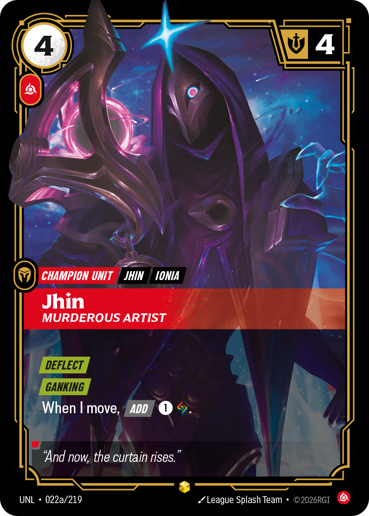Jhin, Murderous Artist - 022a/219 - Showcase