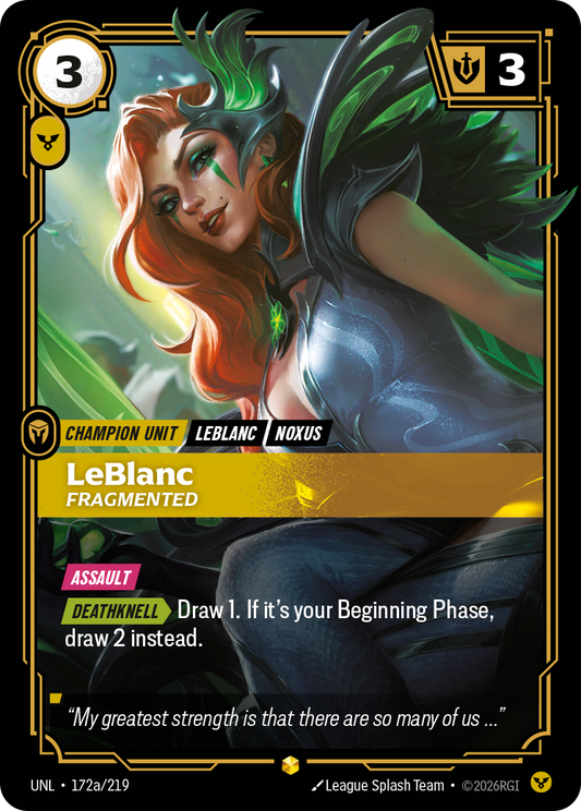 LeBlanc, Fragmented - 172a/219 - Showcase