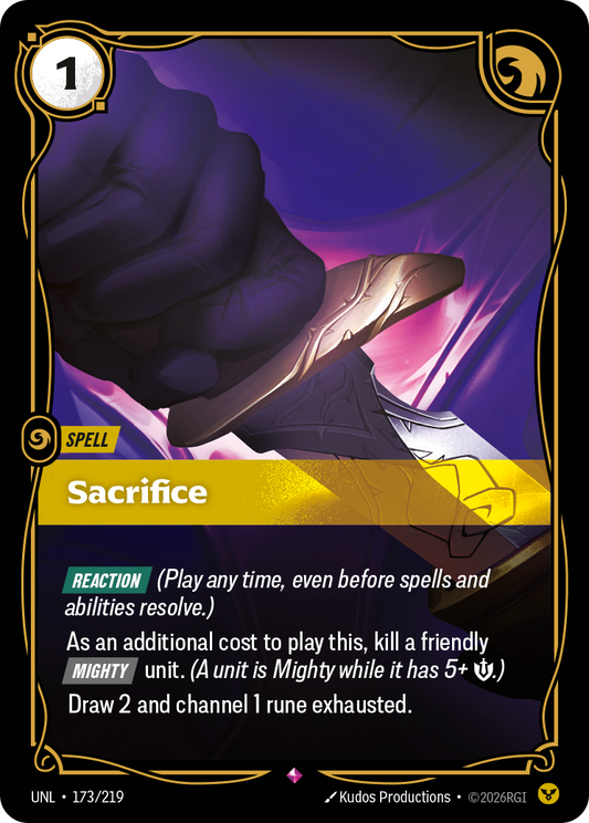 Sacrifice - 173/219 - Rare