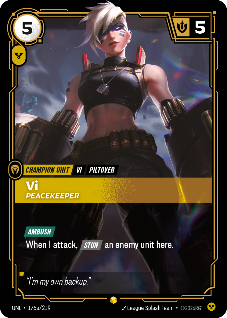 Vi, Peacekeeper - 176a/219 - Showcase