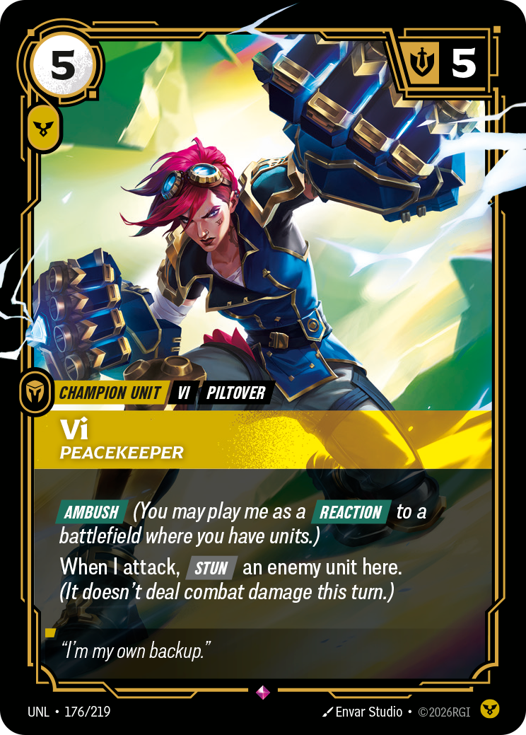 Vi, Peacekeeper - 176/219 - Rare