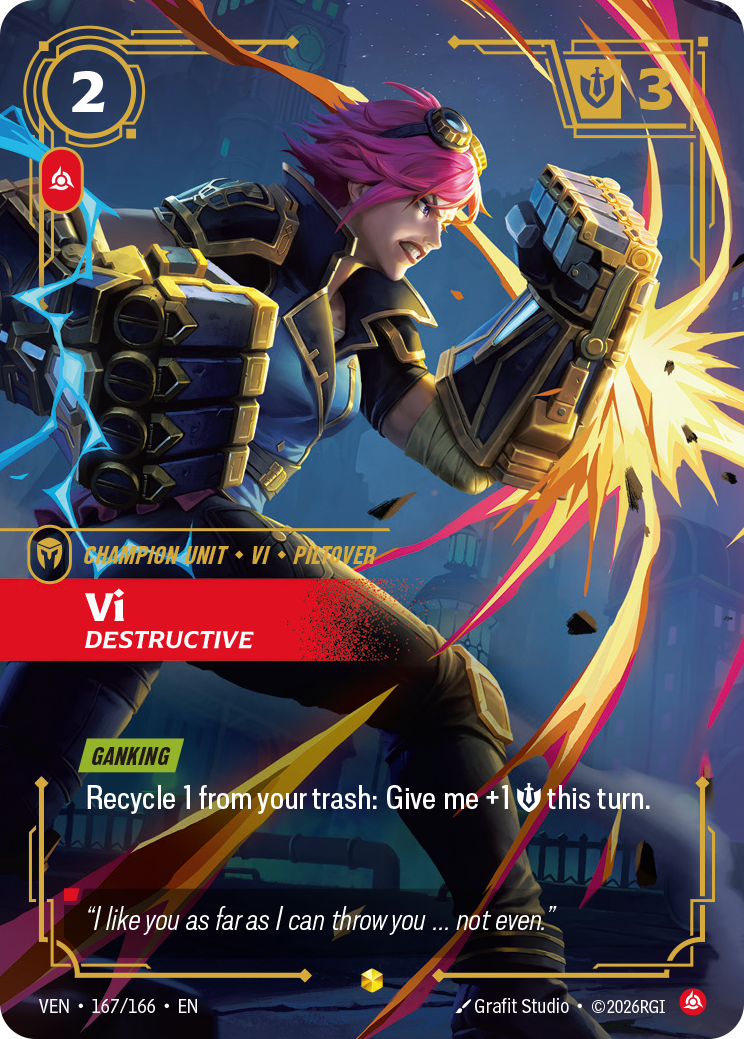 Vi, Destructive - 167/166 - Showcase