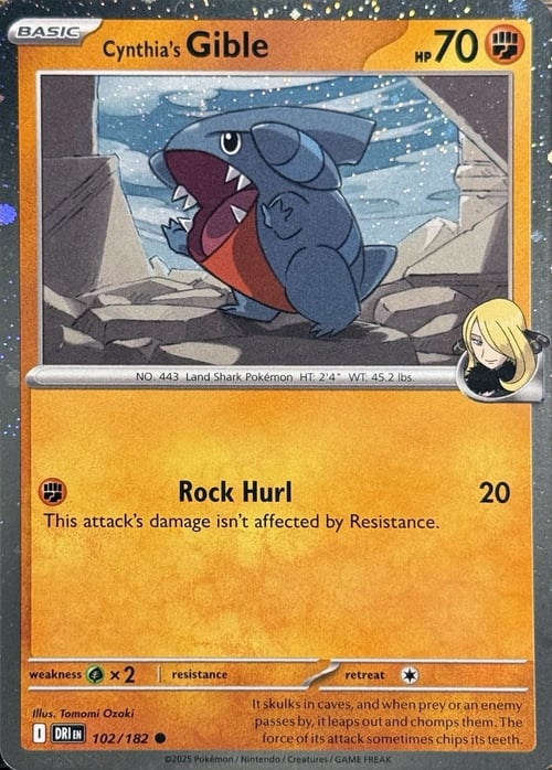 Cynthia's Gible - 102/182 - Cosmo Holo Promo