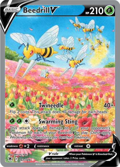 Beedrill V - 161/189 - Alternate Art Ultra Rare