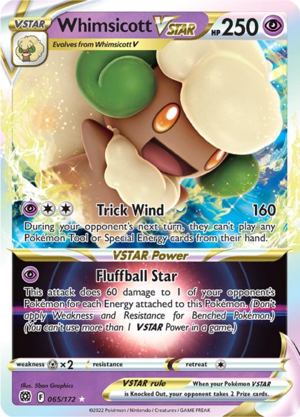 Whimsicott VSTAR - 065/172 - Ultra Rare