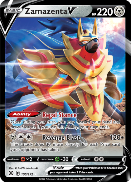 Zamazenta V - 105/172 - Ultra Rare