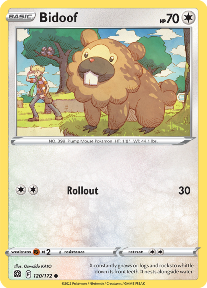 Bidoof - 120/172 - Common