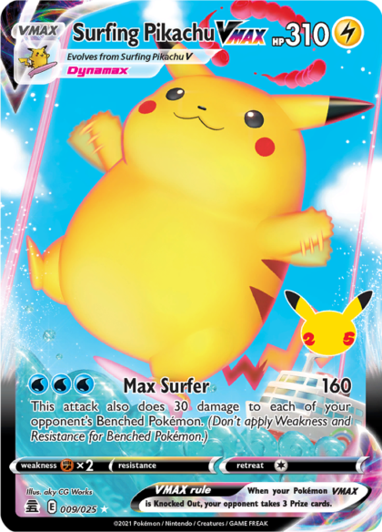 Surfing Pikachu VMAX - 9/25 - Ultra Rare