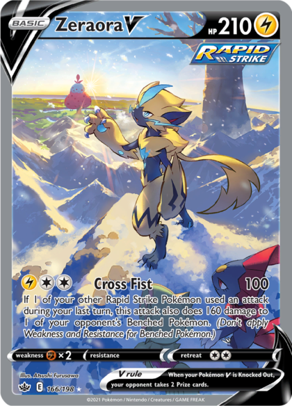 Zeraora V - 166/198 - Alternate Art Ultra Rare
