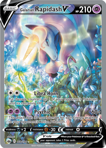 Galarian Rapidash V - 168/198 - Alternate Art Ultra Rare