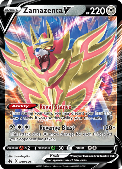 Zamazenta V - 098/159 - Ultra Rare (Español)
