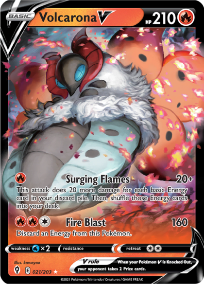 Volcarona V - 021/203 - Ultra Rare