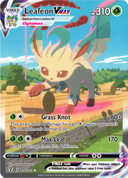 Leafeon VMAX - 205/203 - Alternate Art Secret Rare