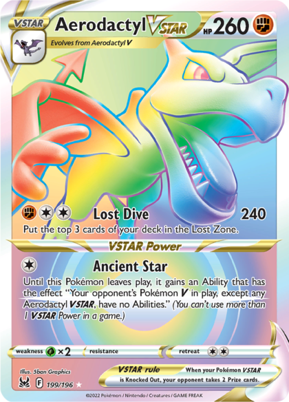 Aerodactyl VSTAR - 199/196 - Hyper Rare
