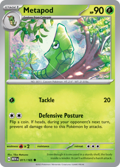 Metapod - 011/165 - Common (Español)