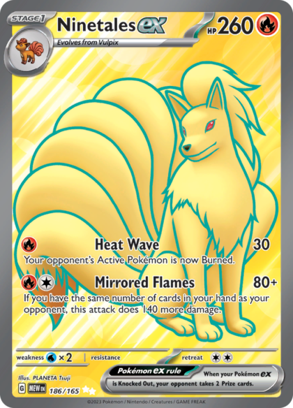 Ninetales ex - 186/165 - Full Art Secret Rare