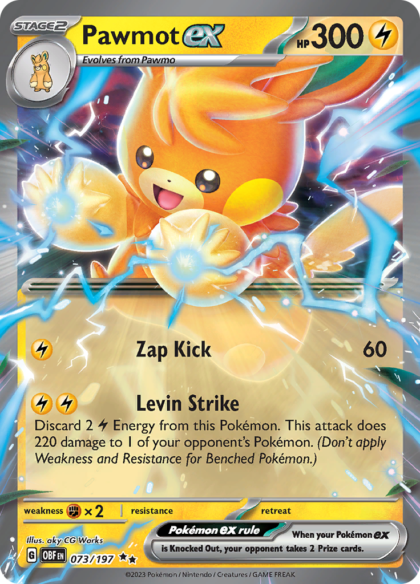 Pawmot ex - 073/197 - Ultra Rare