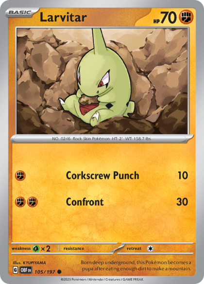 Larvitar - 105/197 - Common