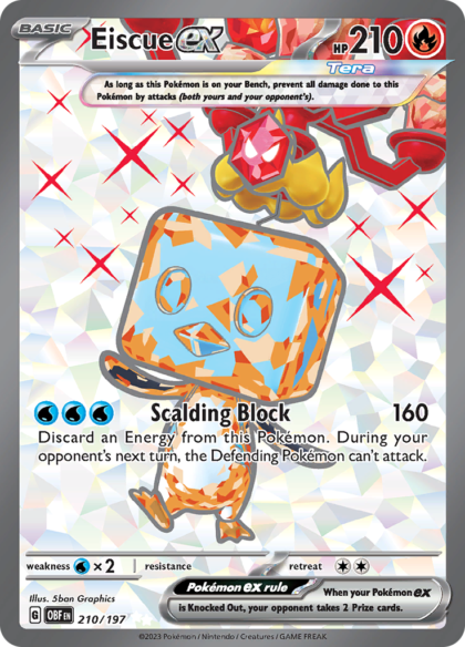 Eiscue ex - 210/197 - Full Art Secret Rare