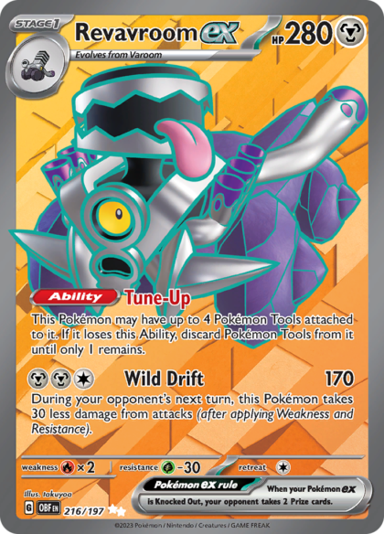 Revavroom ex - 216/197 - Full Art Secret Rare (Español)