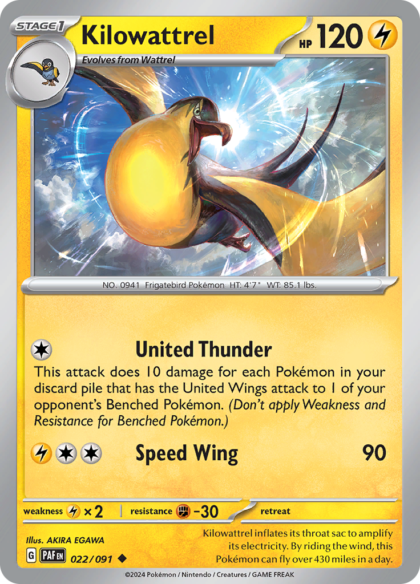 Kilowattrel - 022/091 - Uncommon