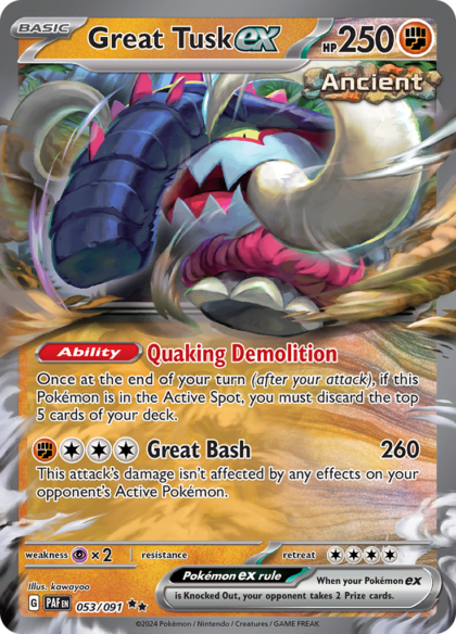 Great Tusk ex - 053/091 - Ultra Rare