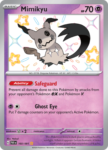 Mimikyu - 160/091 - Shiny Rare (Español)
