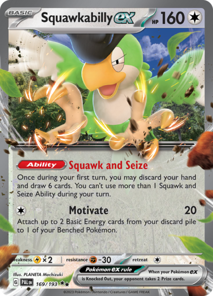 Squawkabilly ex - 169/193 - Ultra Rare