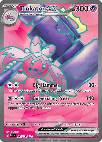 Tinkaton ex - 240/193 - Full Art Secret Rare
