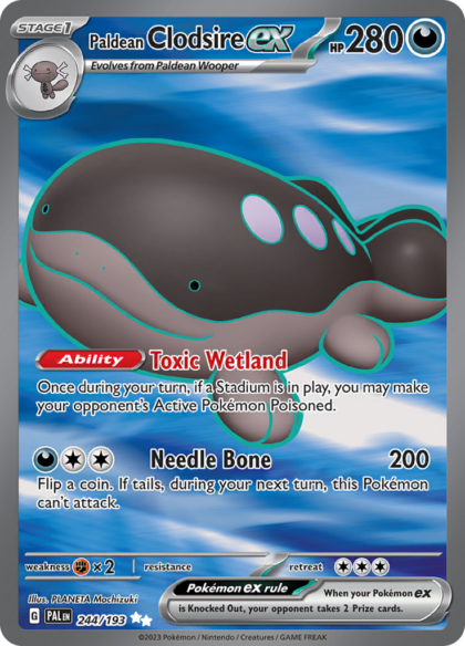 Paldean Clodsire ex - 244/193 - Full Art Secret Rare (Español)