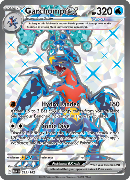Garchomp ex - 219/182 - Full Art Secret Rare