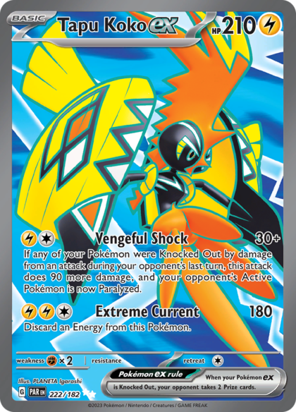 Tapu Koko ex - 222/182 - Full Art Secret Rare