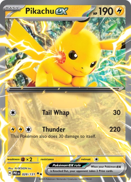 Pikachu ex - 028/131 - Ultra Rare (Español)