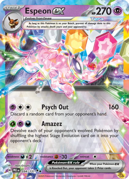 Espeon ex - 034/131 - Ultra Rare