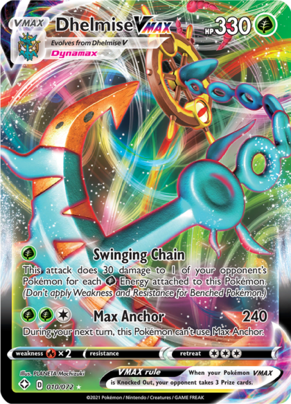 Dhelmise VMAX - 010/072 - Ultra Rare