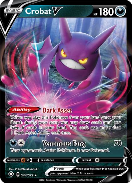 Crobat V - 044/072 - Ultra Rare (Español)