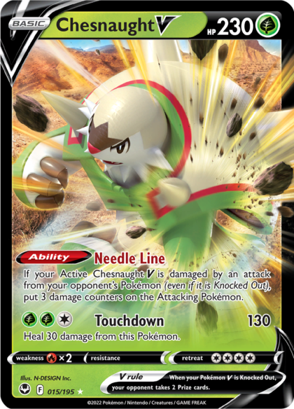 Chesnaught V - 015/195 - Ultra Rare