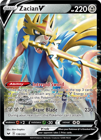 Zacian V - 138/202 - Ultra Rare (Español)