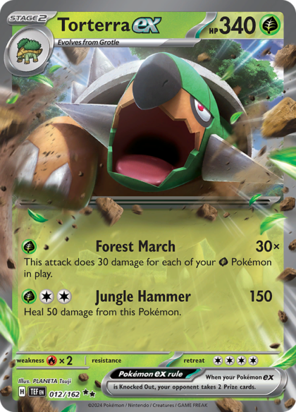 Torterra ex - 012/162 - Ultra Rare (Español)