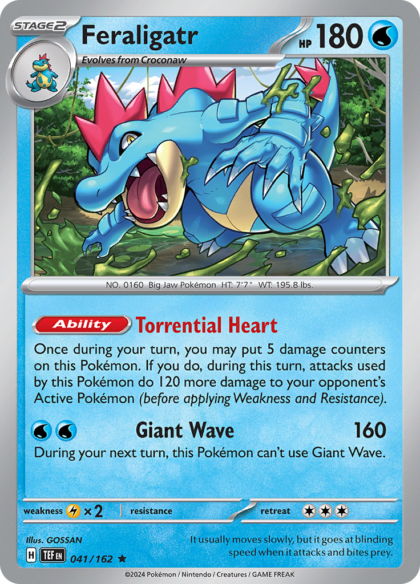 Feraligatr - 041/162 - Rare (Español)