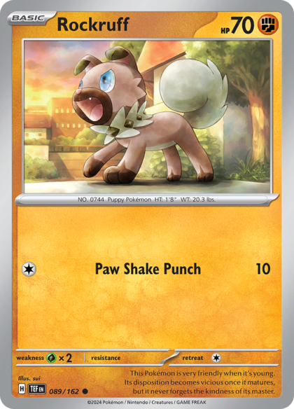 Rockruff - 089/162 - Common