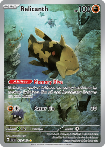 Relicanth - 173/162 - Illustration Rare