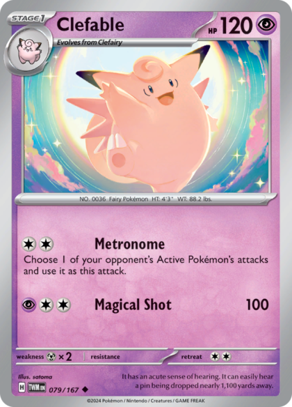 Clefable - 079/167 - Uncommon (Español)