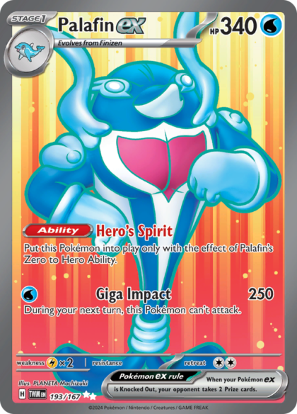 Palafin ex - 193/167 - Full Art Secret Rare