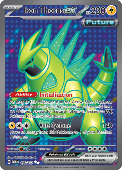 Iron Thorns ex - 196/167 - Full Art Secret Rare