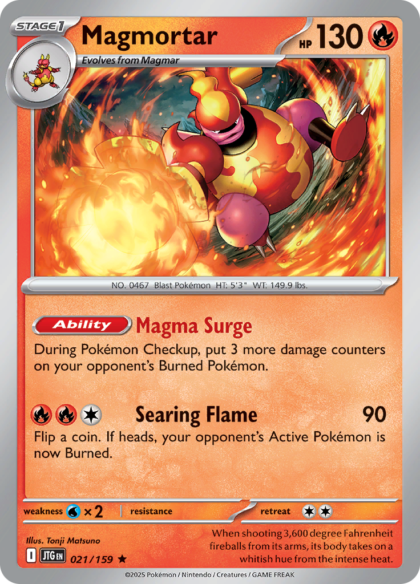 Magmortar - 021/159 - Holo Rare (Español LA)