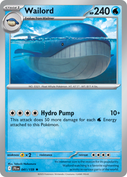 Wailord - 041/159 - Holo Rare (Español LA)