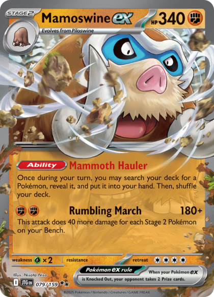 Mamoswine ex - 079/159 - Ultra Rare (Español LA)